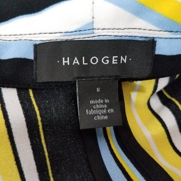 NEW Halogen S Lucinda Tie Waist Lightweight Jacket Multicolored Stripes - Picture 8 of 11